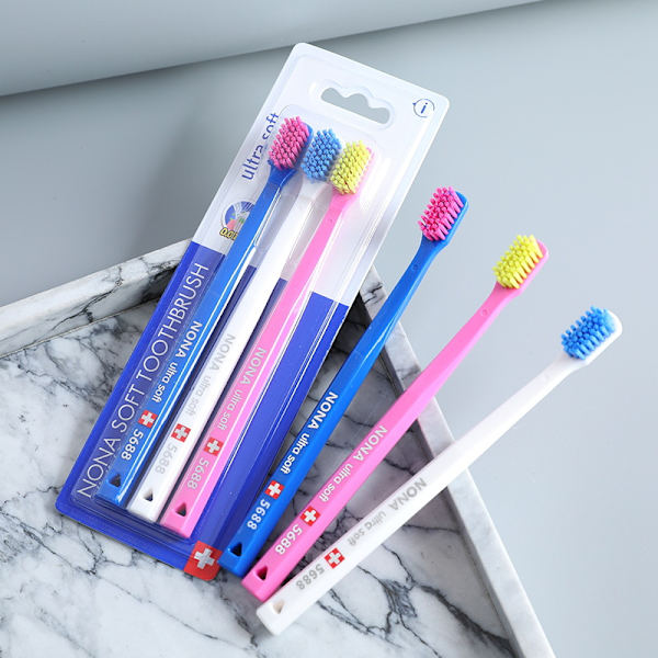 6 st Ultra Soft Handbrush, (olika färger, färg ej valbar