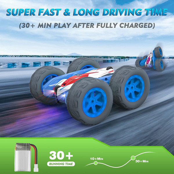 Fjärrstyrd bil leksak pojke flicka 3 4 5 6 7 8 år 4WD RC Stunt