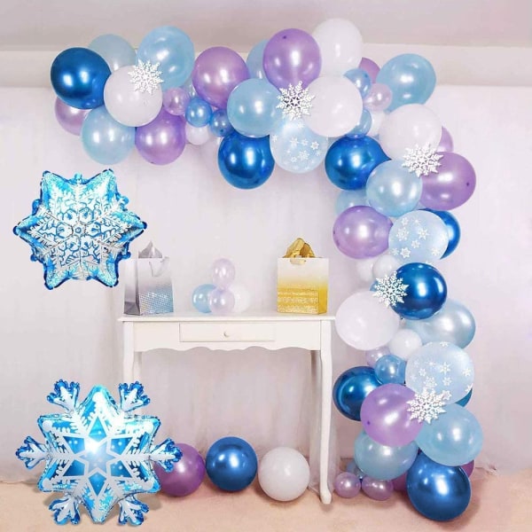 Frozen ballong girlander arch Kit, Frozen ballong girl birthday de