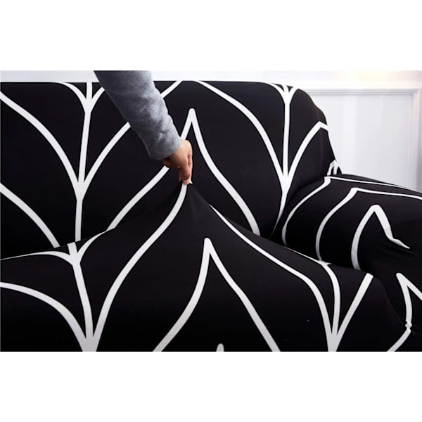 3-seters elastisk sofaovertrekk, sofaovertrekk med armlener