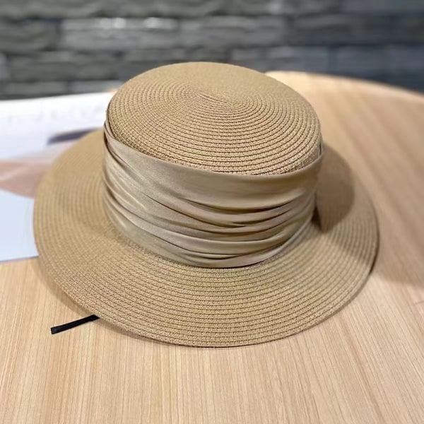 Women's Straw Cap - Made in Italy Sun Beach Visor for Spring-Sum