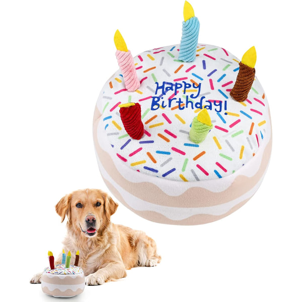 Plys Hundelegetøj Hundelegetøj Hvalpe Fødselsdagskage Knirkende Legetøj In