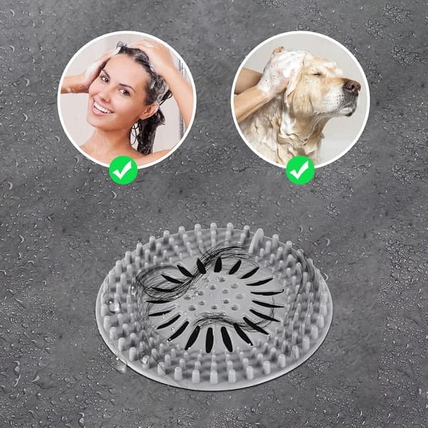 Hårfångare Hållbar Silikon Hårfångare Dusch Avloppsskydd E