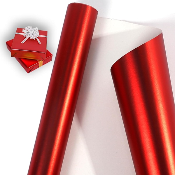Presentpapper för bröllop, födelsedag, jul (Röd)