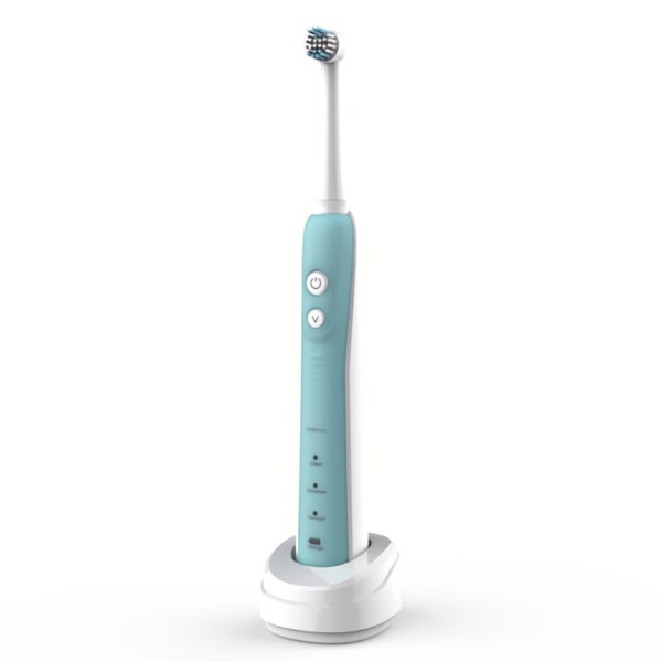 Genopladelig elektrisk tandbørste 1 styks rundt børstehoved, med