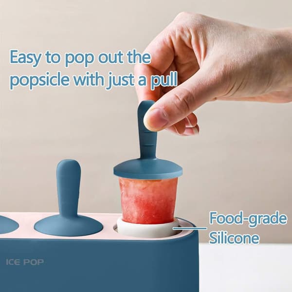 Popsicleform Sæt Hjemmelavet Silikone Popsicle Maker Børn Nem Udløsning