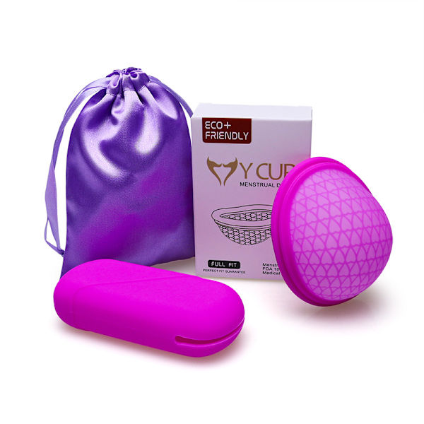 S, Menstruationsskiva - Återanvändbar Menstruationskopp, Läckagesäker Silikon,