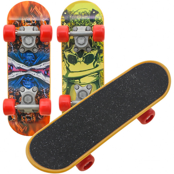 Finger skateboard, 3-delt random color deck truck mini skateboa