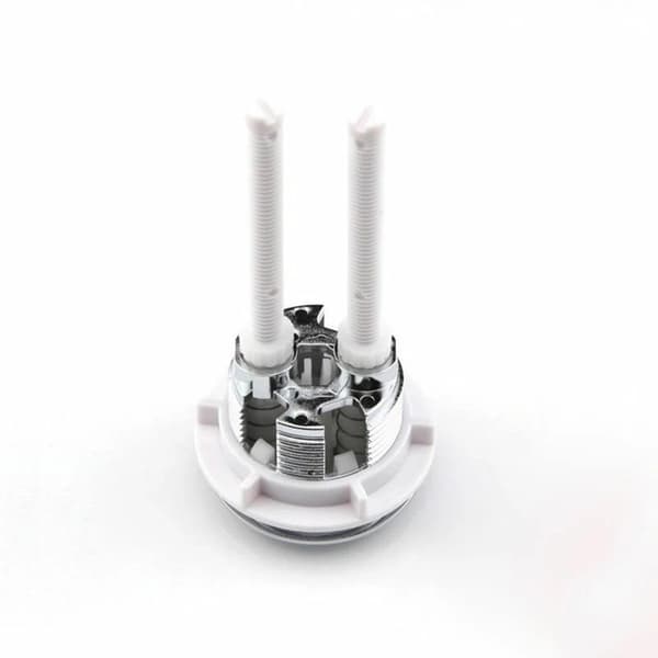 38 mm Dubbel tryckknapp för WC-spolning Krom Högtryckspump
