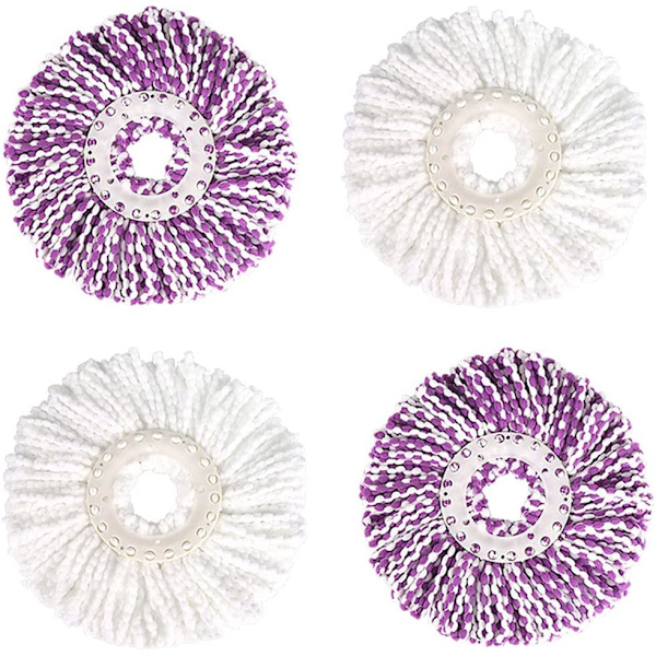 4 stk. Spin Mop-hode Mop-hode Mop-hoder Mikrofiber Erstatning