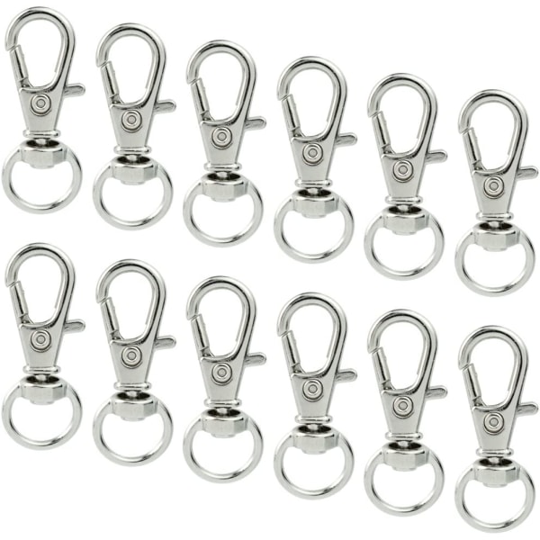 50 stk Swivel Clasps Lanyard Snap Hook, Metal Swivel Lanyard Sna