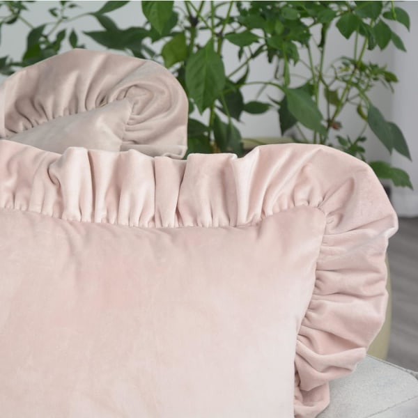 Shabby Chic samettikangas tyynynpäällinen 2 kpl liuskekiven sininen koristeellinen S