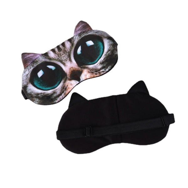 3 Pack Sleep Mask, Animal Sleep Mask Soft Fluffy Eye Mask for Sl