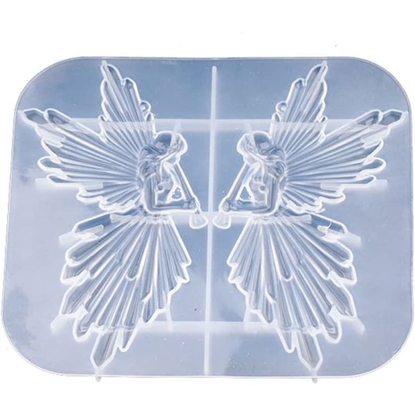 Angel fairy epoxy harpiks mold smykker anheng krystall støping pro