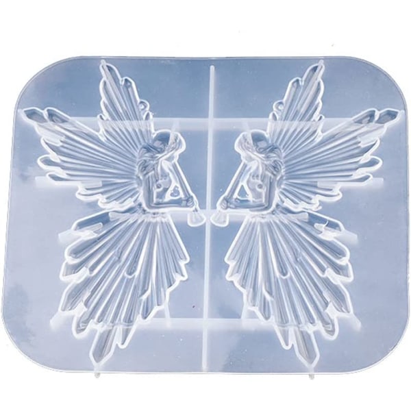 Angel fairy epoxy resin mold jewelry pendant crystal casting pro