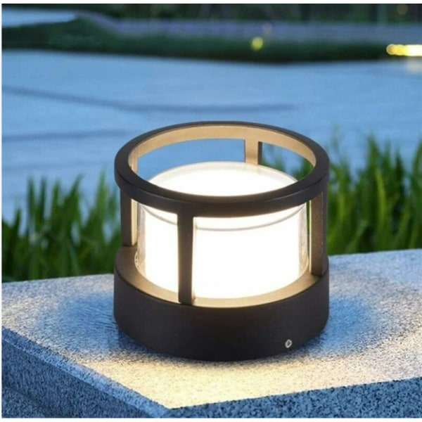 Europeisk sylindrisk plenlampe 10w varm hvit søylelys landskap vanntett gårdsplass terrasse terrasse søylelampe stolpe villa passasje led plenlampe