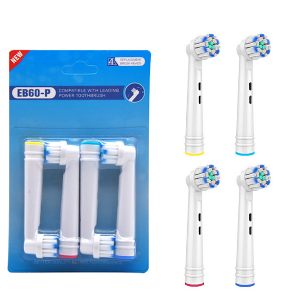 Borstar kompatibla med de flesta elektriska tandborstar 4-pack 3 set