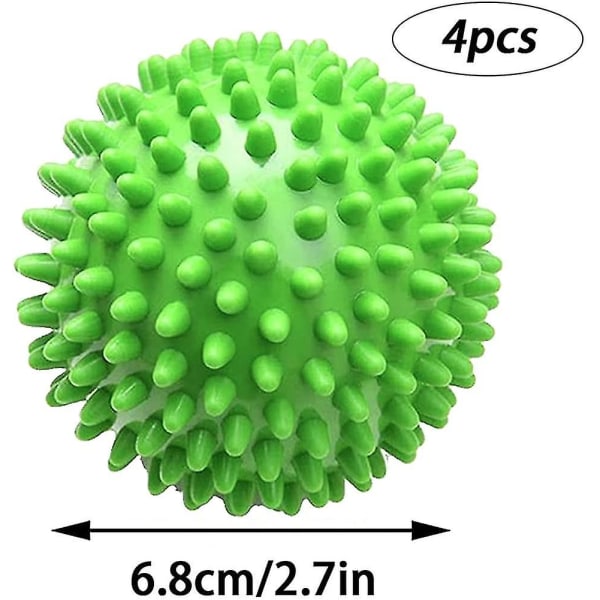 4 tørketrommelballer, tørketrommelballduft, tørketrommelball kompatibel med vaskemaskiner
