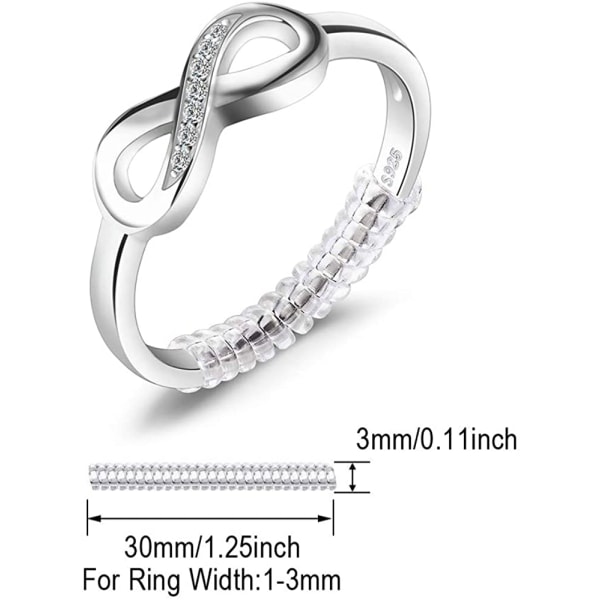 Palace Infinity Forever Love Knot Promise Ring hänelle, 925 Ster