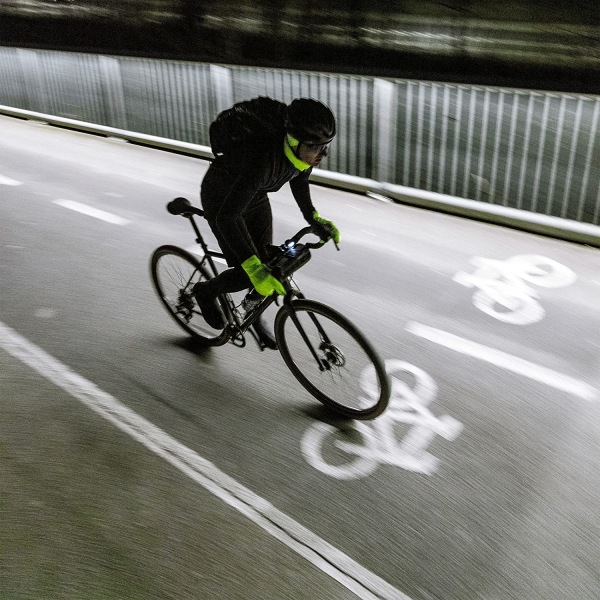 Sort - str. L regnfrakke oversko civil cykel regnjakke (42-