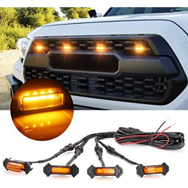 LED Grilllys Gult Amber med Sikring for Tacoma TRD PRO Front