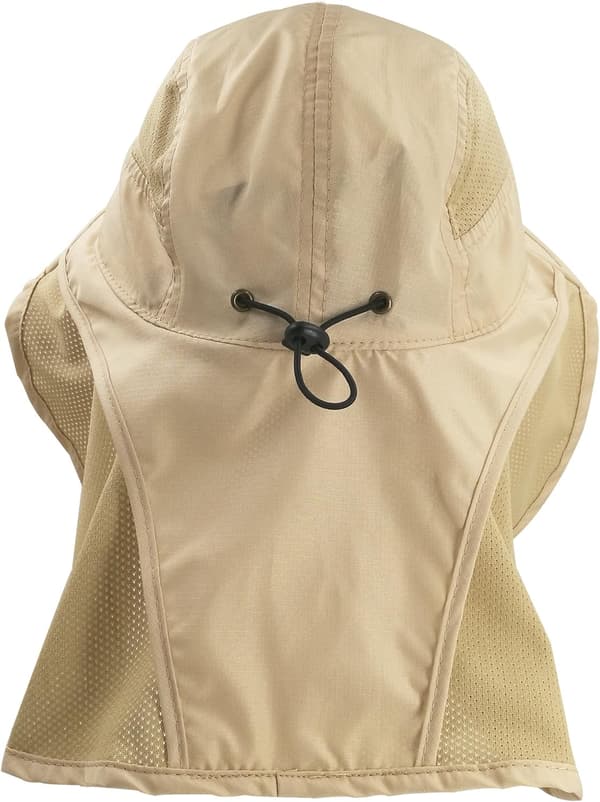 Safari Hat/Cap Solhatt for Kvinner Menn UV-beskyttelse med 12cm Wid