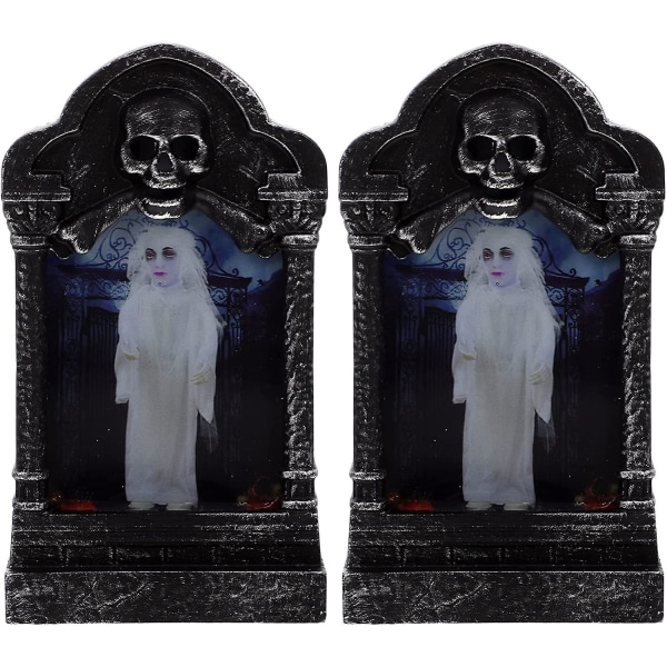 Halloween Gravsten Lampe Ny Led Dekorative Rekvisitter Candl