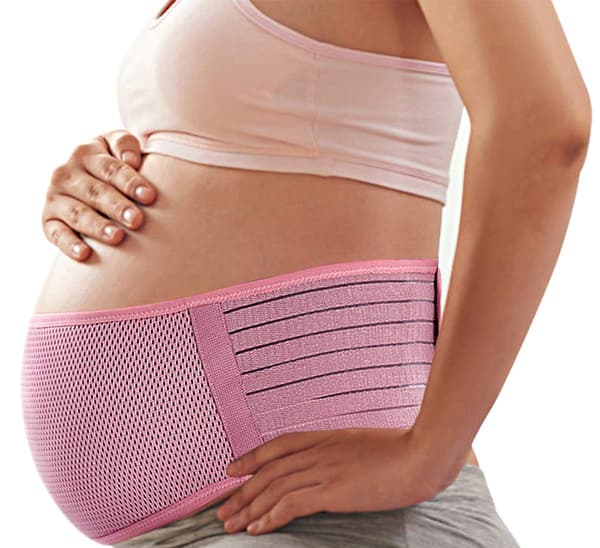 Pink, XL, Graviditetsbælte Graviditetsbælte til støtte af talje og mave
