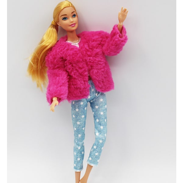 10 stykker 30cm Barbie dukke klær genser frakk lue dress