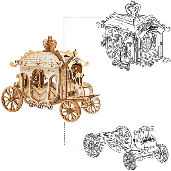 3D Træpuslespil DIY Retro Modelbil Træmodelkits til Voksne