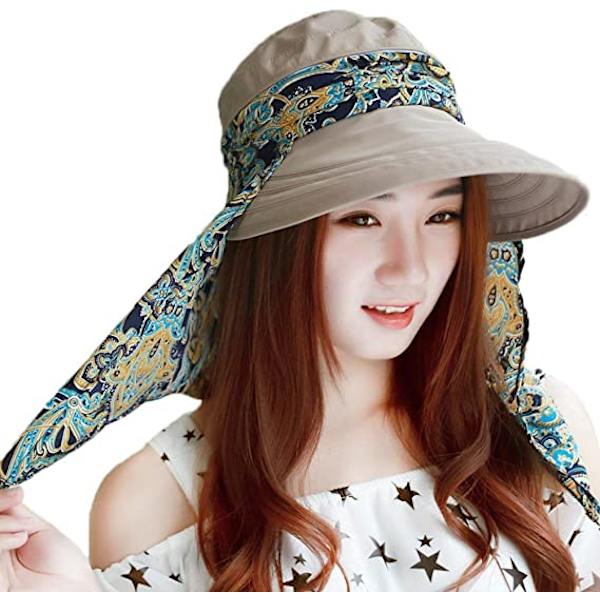 Dame Bredskygget Visor Cap Solhat Strand Rejse Sommer Floppy