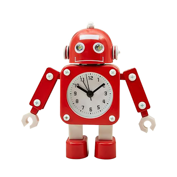 Robotväckarklocka i rostfritt stål - Väckarklocka utan tickande