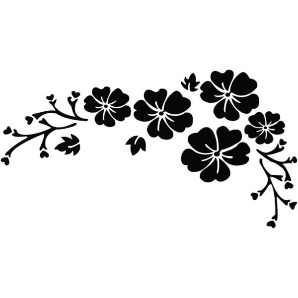 30 x 14 cm Flerfärgade Självhäftande Etiketter Blomma Gummierade Etiketter Paket Delikat Biletikett Eng