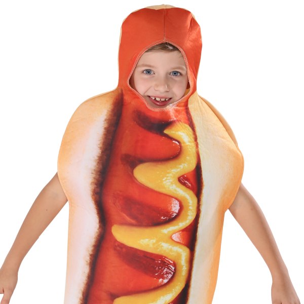 3D-väritulostus Kids Hot Dog -puku haalari Food Stage Cosp