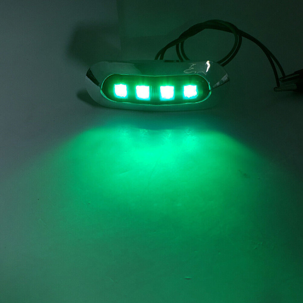 5x Grønne 4 LED Side Markering Lys For Bil Truck Tr