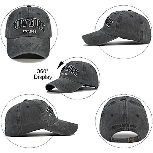 Baseball-lippis, unisex vintage farkut hattu säädettävä lippis hip-hop