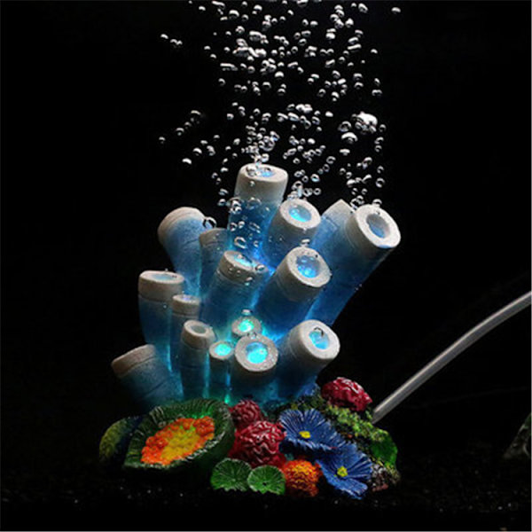 Polyresin Cube Habitat Akvariumdekorasjon Liten 13 x 14 cm