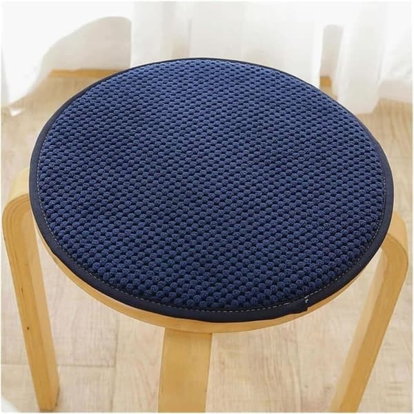 Krakkputer – Runde, 35x35 cm, Mørkeblå, 4 stk