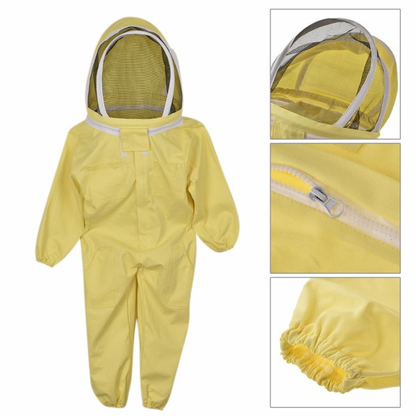 Mehiläishoitovaatteet käsineillä, lasten suojavaatteet-