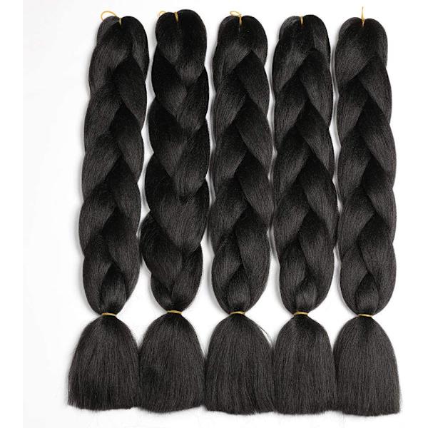 Ombre fläthår, 24\" Ombre Jumbo fläthår, 5-pack