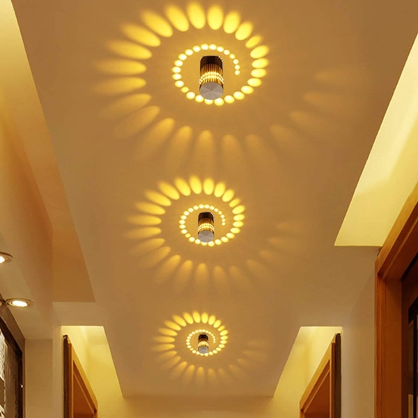 3 watt LED væglampe, aluminium væglampe, badeværelseslampe, moderne