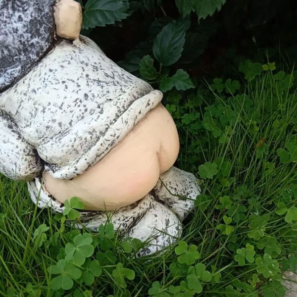 Trädgårdstomte dvärg skulptur prydnad heminredning
