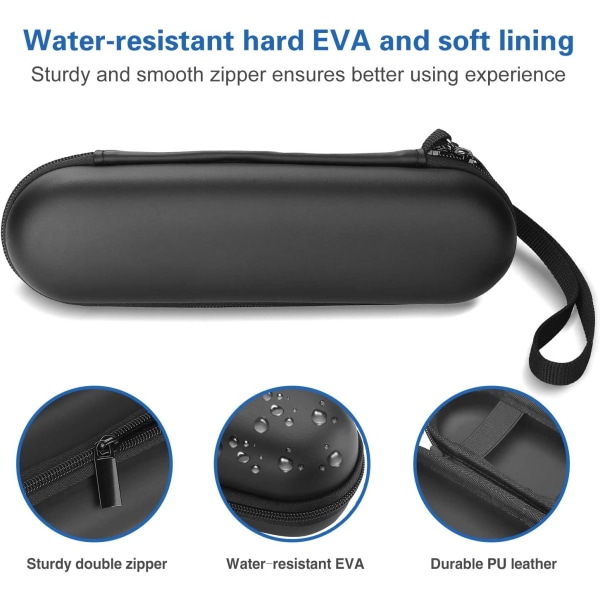 Elektrisk tandbørste etui PU læder vasketaske EVA beskyttende etui