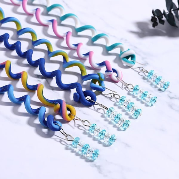 6 st flätor verktyg DIY hår accessoarer flickor färgglada twist El