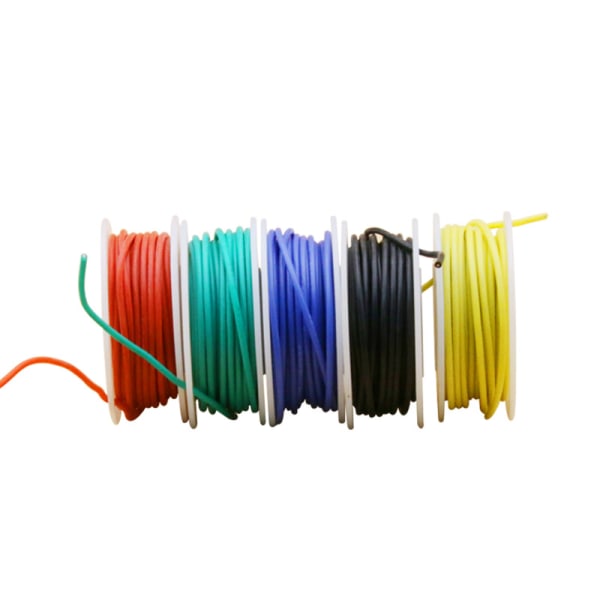 26 AWG elektrisk ledning, krogwiresæt fleksibel silikonetråd (5