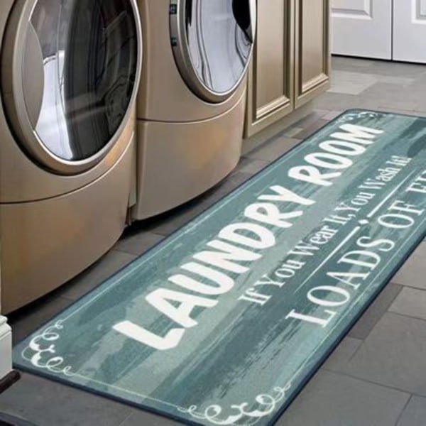 Non-Slip Floor Mat Laundry Room Mat Entrance Doormat Self-Service