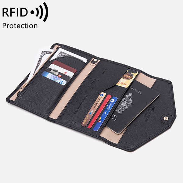 RFID multifunksjonell billettbevispose for menn og kvinner
