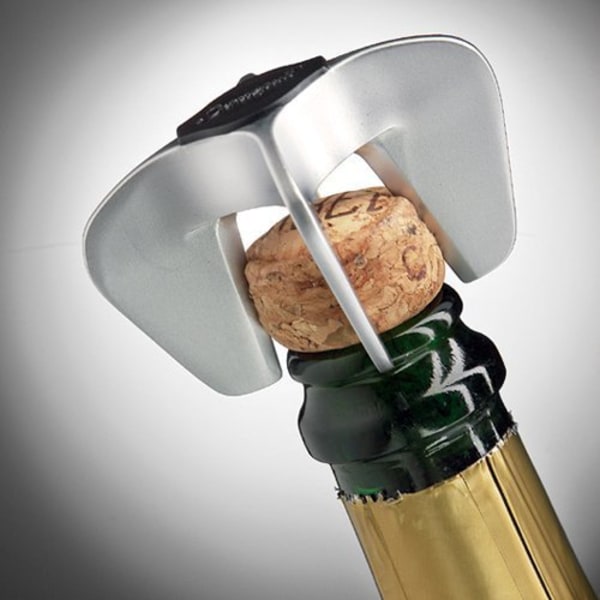 Champagne / Mousserande vinöppnare, rostfritt stål, 7 x 7 x 4 cm