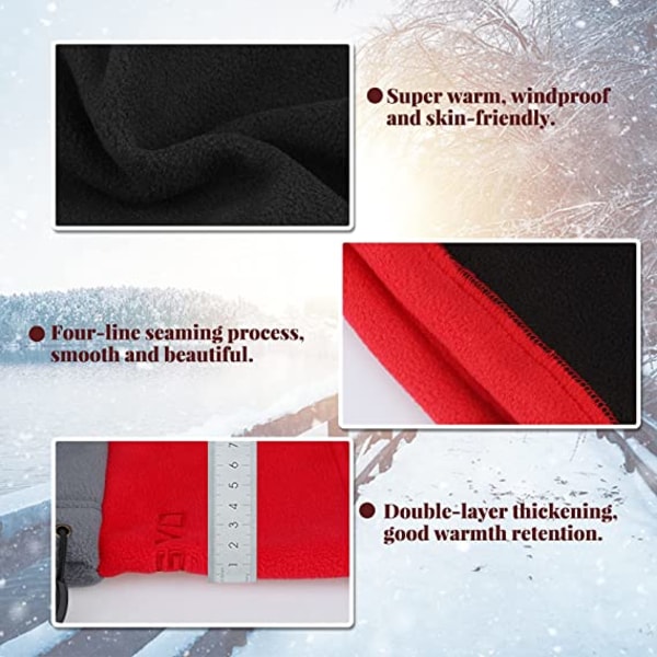 Vindtät Ski Mask Thermal Fleece Huva Vinter Multipurpose Use Un