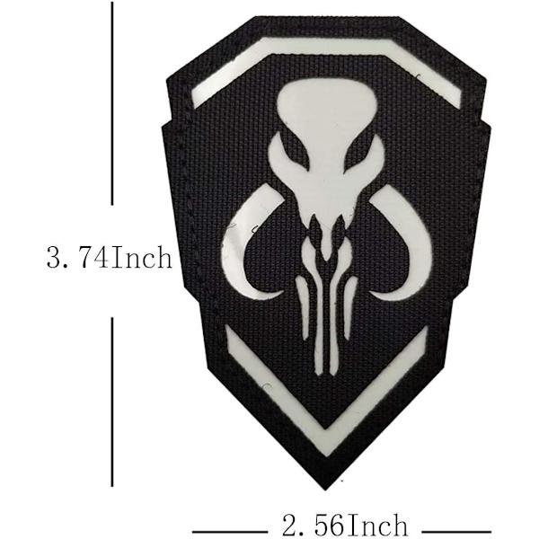 Sæt med 2 Mythosaur reflekterende patches - Star Wars patches - med